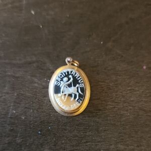 Sagittarius Vintage Cameo Charm